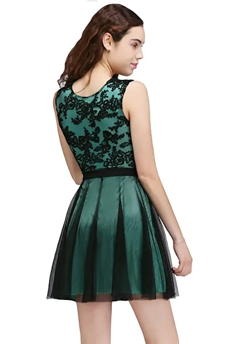 Vestido de Festa Curto сексуальное бордовое розовое Тюлевое короткое платье для выпускного вечера es черное кружевное Дешевое реальное фото вечернее платье для выпускного вечера