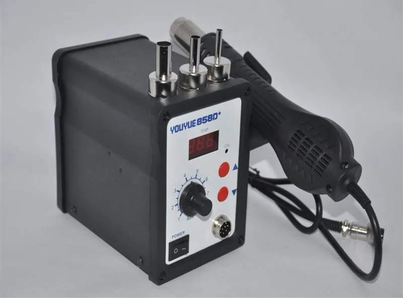 Высокое качество Youyue 858D + горячая воздушная пушка ESD паяльная станция