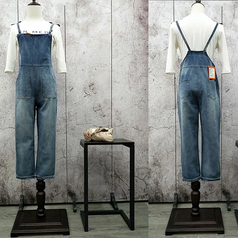 Free Shipping 2021 New Fashion Ladies overalls Pants High Quality Denim Jeans Summer Capri Jumpsuits And Rompers Summer S-XL