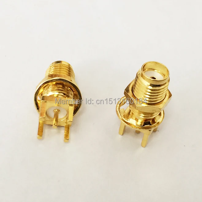 1 шт. SMA гнездо Гайка RF коаксиальный модем Конвертер Разъем PCB Крепление прямой