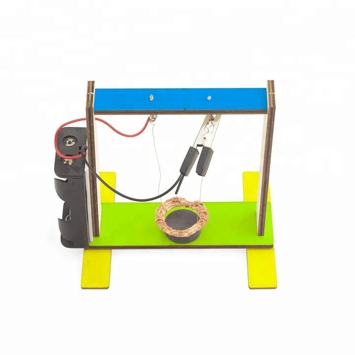 

DIY Wooden Enelectro-magnetic Induction Swing Science Kit Electronics for Kids