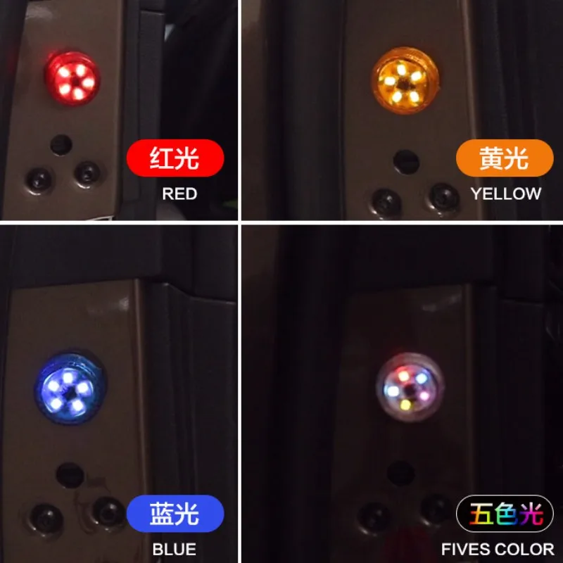 2 шт. Магнитная 3LED 5LED Автомобильная дверь светодиодная сигнальная лампа с