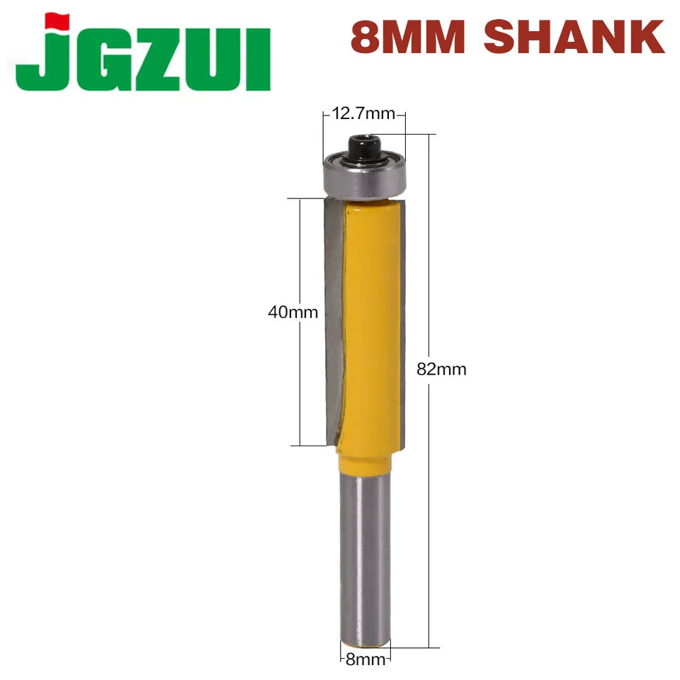 1Pc 8mm shank blade flush bit Flush Trim Router Bit End Bearing For Woodworking Cutting Tool | Инструменты