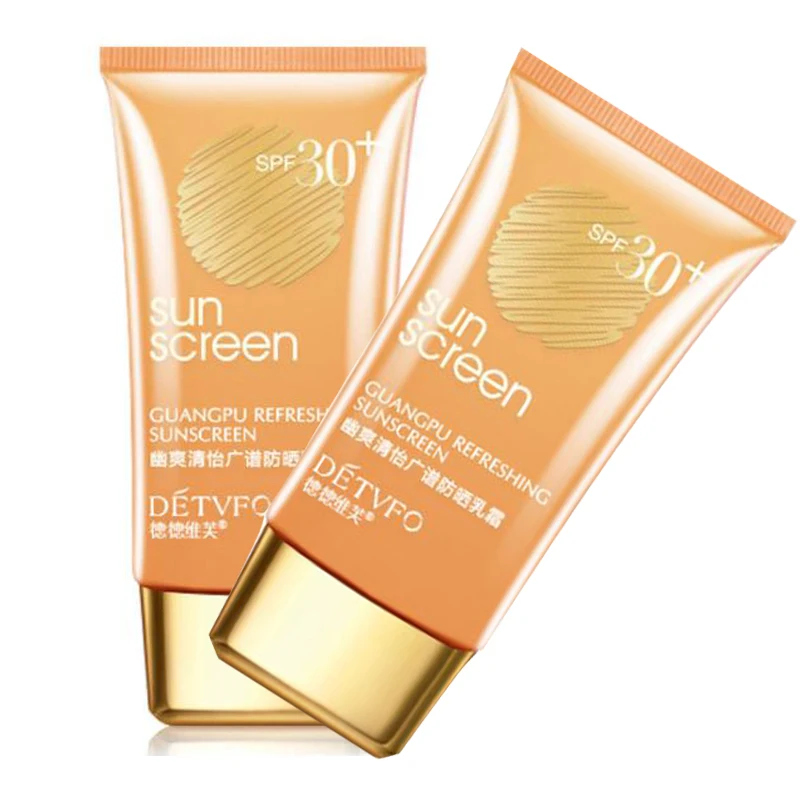 

1PC Facial Sunscreen Cream Sunblock Tanning Oil SPF 30 UV Protection Cream UVA UVB Waterproof Oil Control Dropship