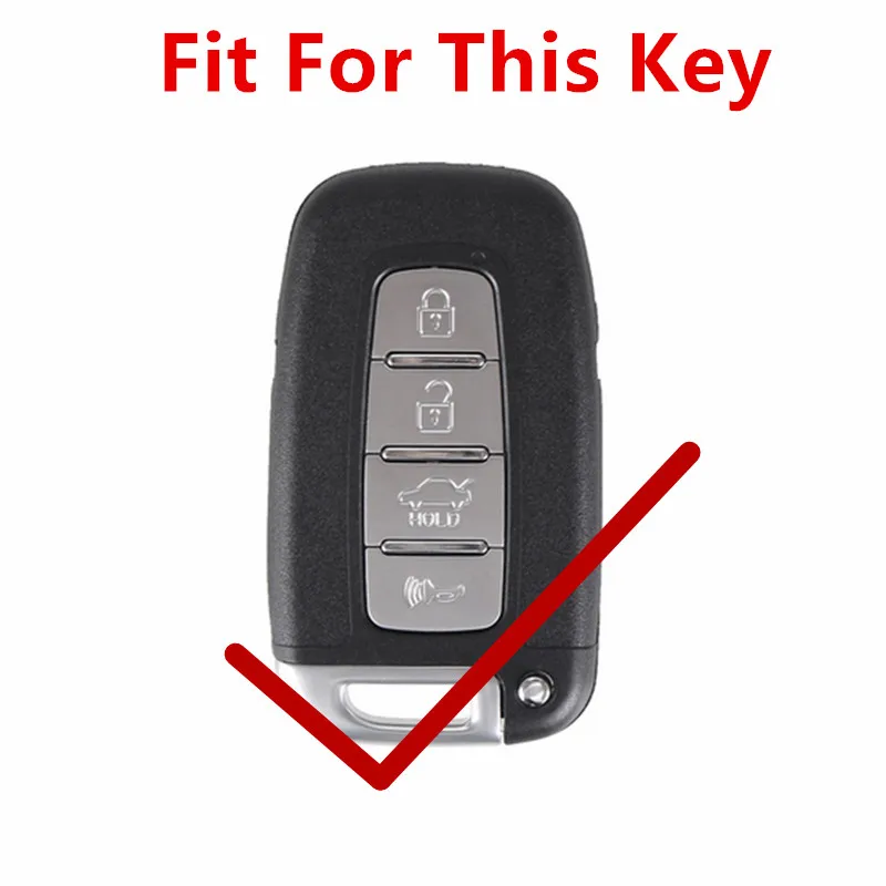Смарт чехол FLYBETTER из натуральной кожи с 4 кнопками для Kia Sportage/Sorento/KX3/Forte Hyundai