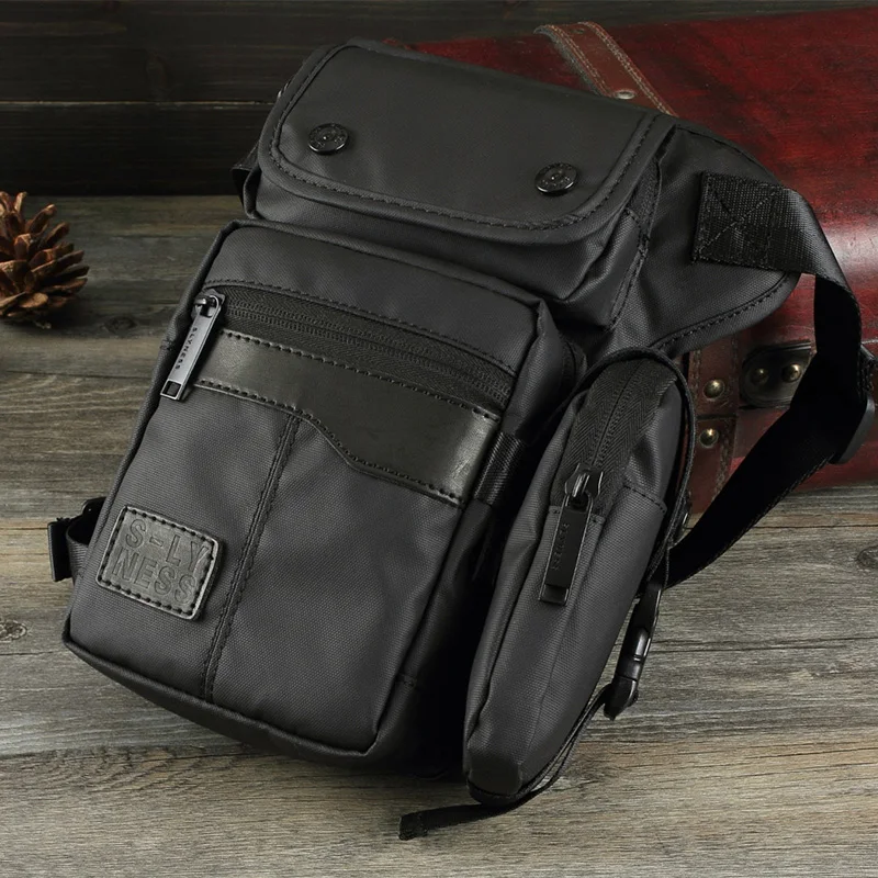 Мужская водонепроницаемая поясная сумка из нейлона/холста дорожный мессенджер