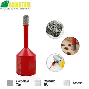 Алмазная коронка SHDIATOOL, коронка с вакуумным напылением для сверления плитки M14, мраморного отверстия, мрамора, фарфора, 1 шт.2 шт.