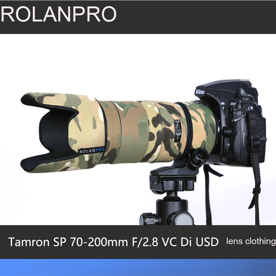 

Женская камуфляжная одежда, дождевик для Tamron SP 70-200 мм F2.8 VC Di USD (A009), защитный чехол для объектива, рукав для оружия
