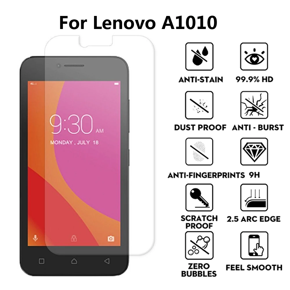 2 шт. закаленное стекло для Lenovo A plus A1010 A1010a20 A2016a40 Защитная крышка экрана на Vibe B