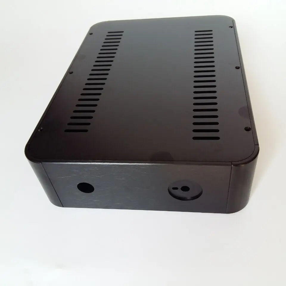 

2107 black rounded aluminum tube DAC amplifier chassis / AMP shell / case DIY box (320 * 76 * 250mm)