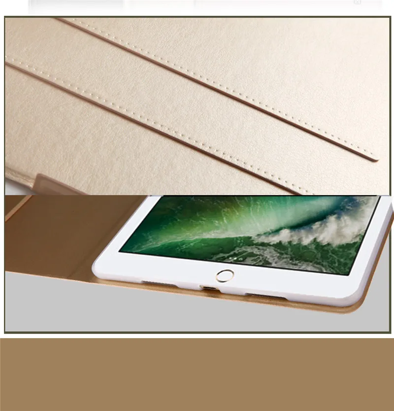Чехол для iPad Pro 10 5 дюймов ультра тонкий складной чехол из искусственной кожи +
