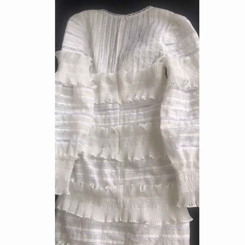 Европейский бренд взлетно-посадочной полосы платья Для женщин 2019 осень с пышными