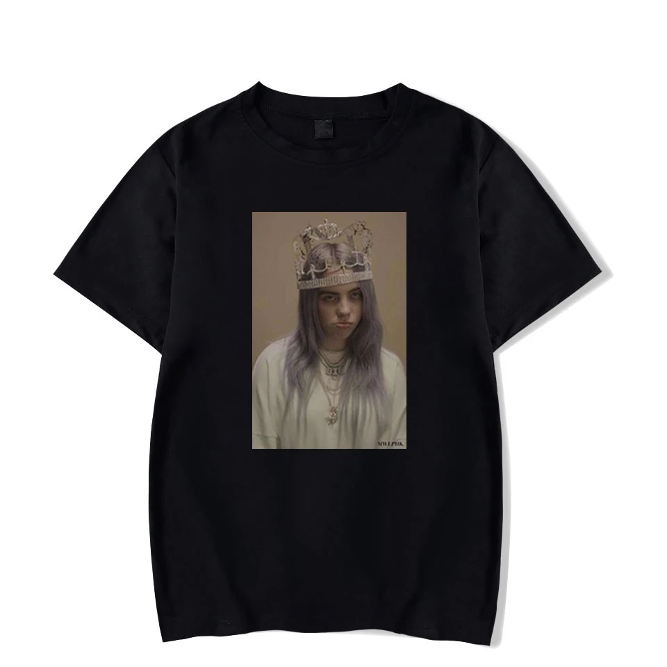 2019 новая футболка billie eilish известного бренда с коротким рукавом мужские футболки