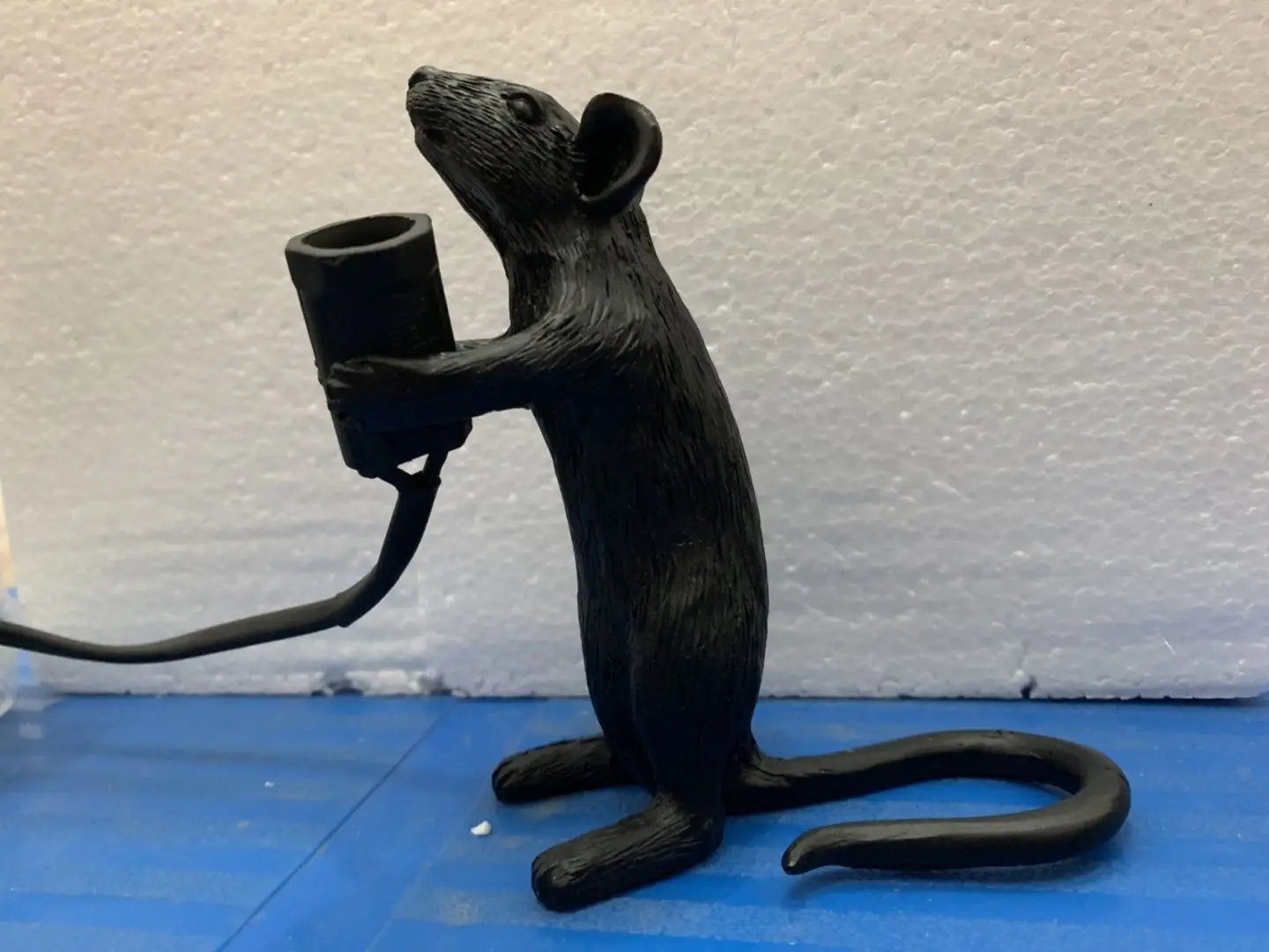 station Black Современный стол с мышкой SELETTI, светодиодный светильник, смоляные лампы в форме компьютерной мыши, стол, Скандинавская детская комната, Декор для дома, лампа, настольная, светодиодный, EU/AU/US/UK штекер - Цвет корпуса: station Black