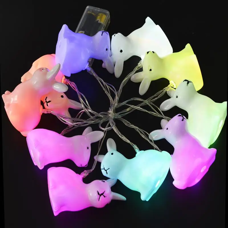 FunPa 5.41Ft кролик Shaped 10 LED String Ester Lights на батарейках декоративные светильники с чистым