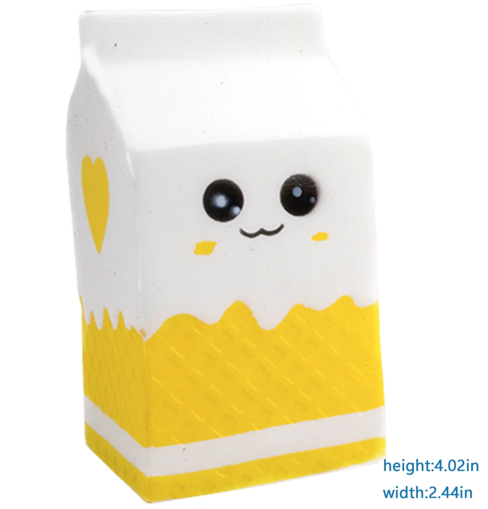 milk Kawaii милый кот Мороженое Мягкий ароматизированный мягкий Единорог молоко jumbo медленно поднимающийся мягкий подарок игрушки - Цвет: milk