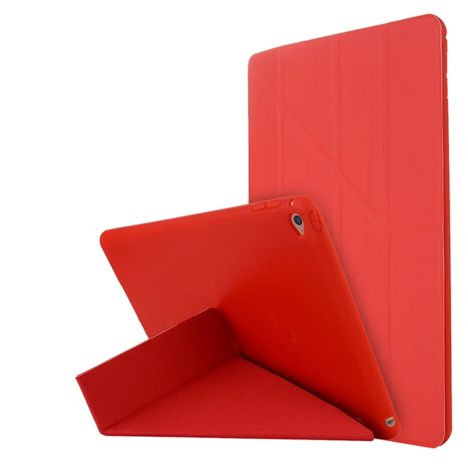 Для iPad Air 2 Smart Cover Чехол преобразования с подставкой Ipad Air2 протектор A1566 A1567 Силиконовый Мягкий противоударный корпус