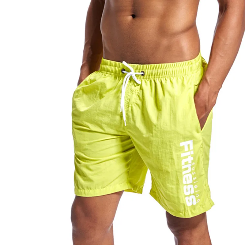 Мужские спортивные шорты для фитнеса летние пляжные серфинга одежда плавания