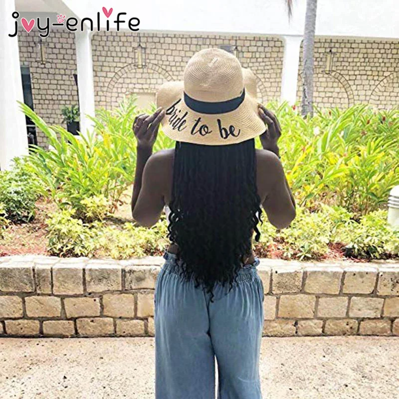 Летняя Пляжная Соломенная шляпка для невесты пляжная шляпа от солнца широкая