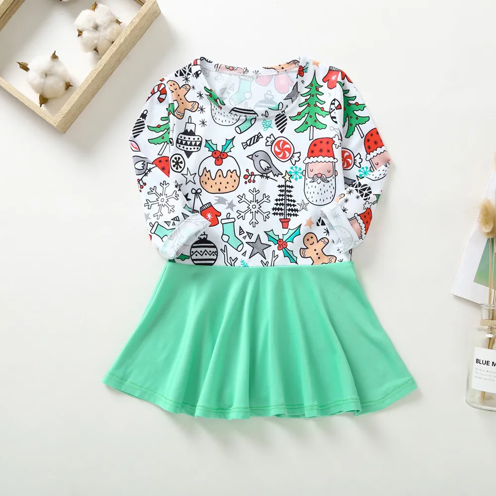 New Spring Christmas Dresses Toddler Kids Baby Girl Cartoon Princess For Girls Clothes Clothing vestidos | Детская одежда и обувь