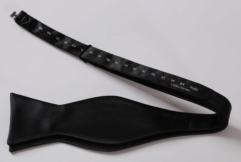 BL1001L чистый черный однотонный Классический 100% Шелковый жаккардовый тканый