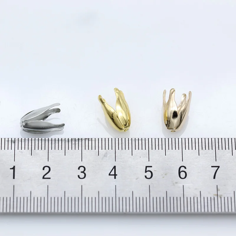 Металлическая филигрань с покрытием из серебра и золота диаметр 13 мм 50 шт. |