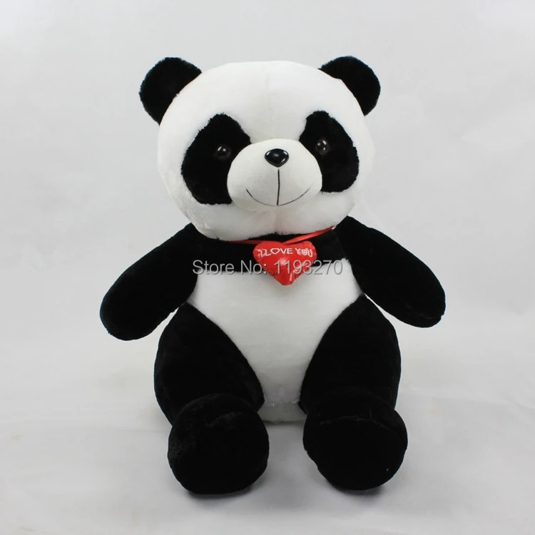 

40cm panda plush toy i love you red heart panda doll birthday gift w6724