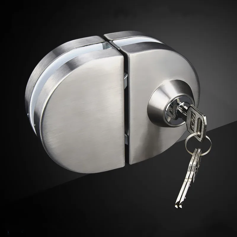 

Profession stainless steel door lock single-door Double door glass door lock Furniture hardware accessories
