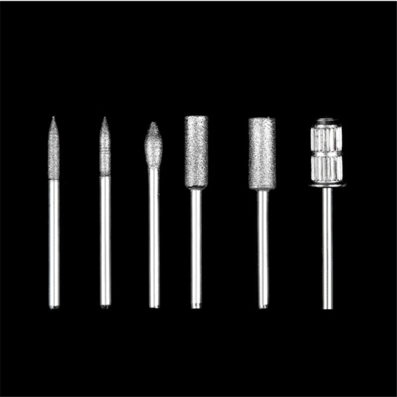6 шт. сверла для ногтей электрическая машина удаления лака маникюра фреза