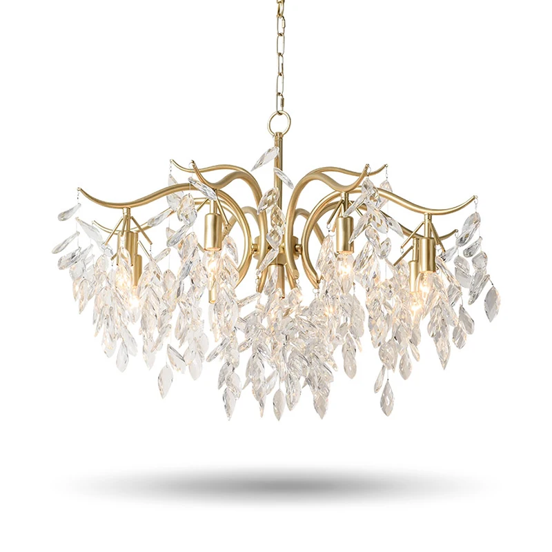 Американские Светодиодные хрустальные люстры К9 Светильники для гостиной