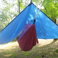 ultralight outdoor portable hammock awning hanging tent wear resisting large multi functional mat folding uv proof waterproof