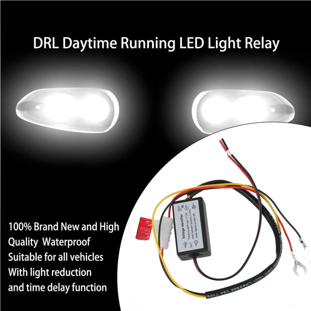 1 шт. Автомобильные светодиодные дневные ходовые огни контроллер реле жгута