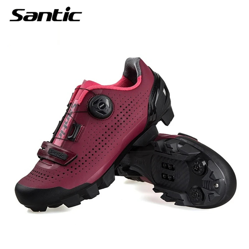 Santic Mtb обувь женские дышащие ПУ высокой интенсивности подошва велосипедный замок обувь горный велосипед велосипедная одежда оборудование аксессуары