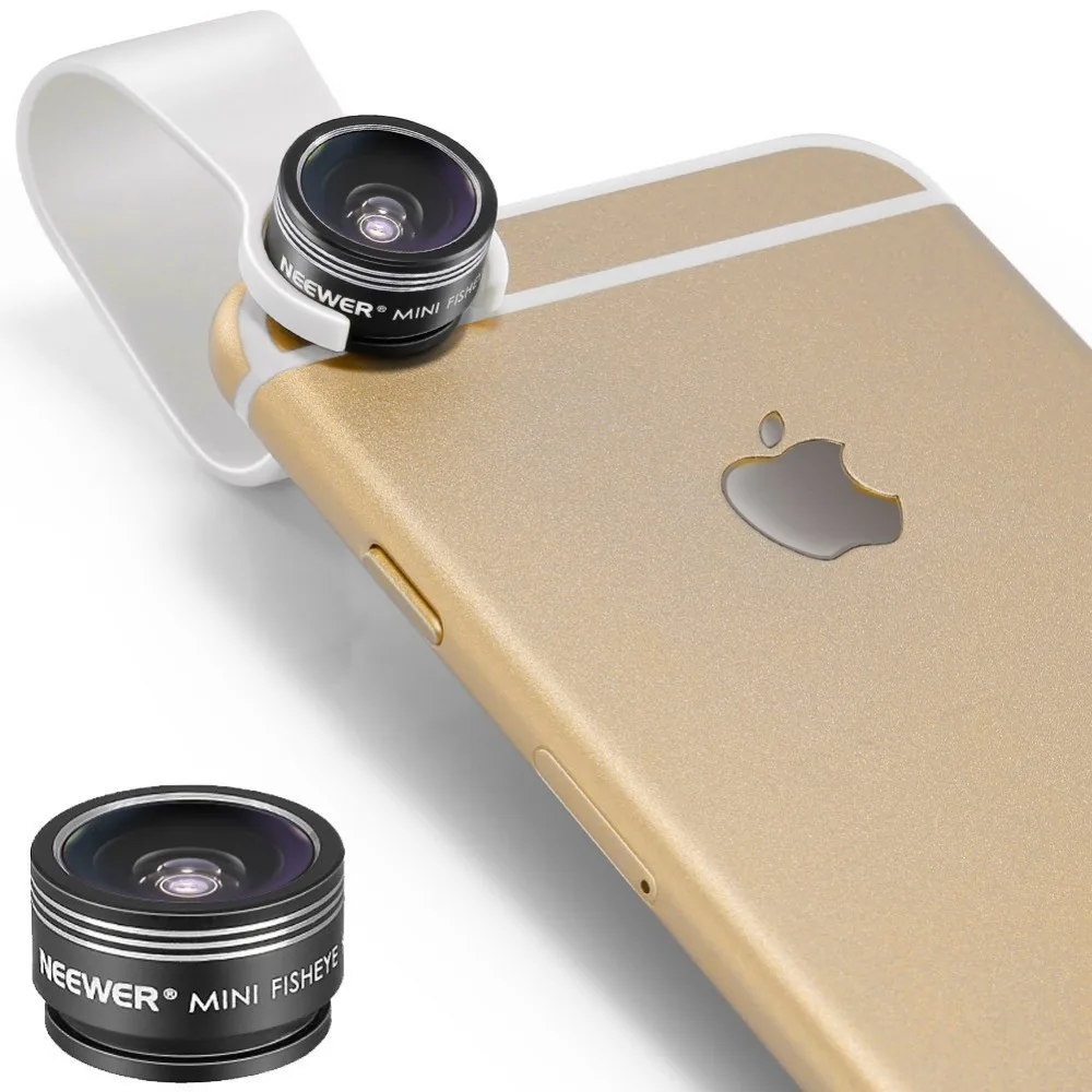 Neewer клип на 3 группы мини Рыбий глаз объектив для iPhone7/6S/6 plus/6/5/5S iPad Mini 3/2/1 Samsung