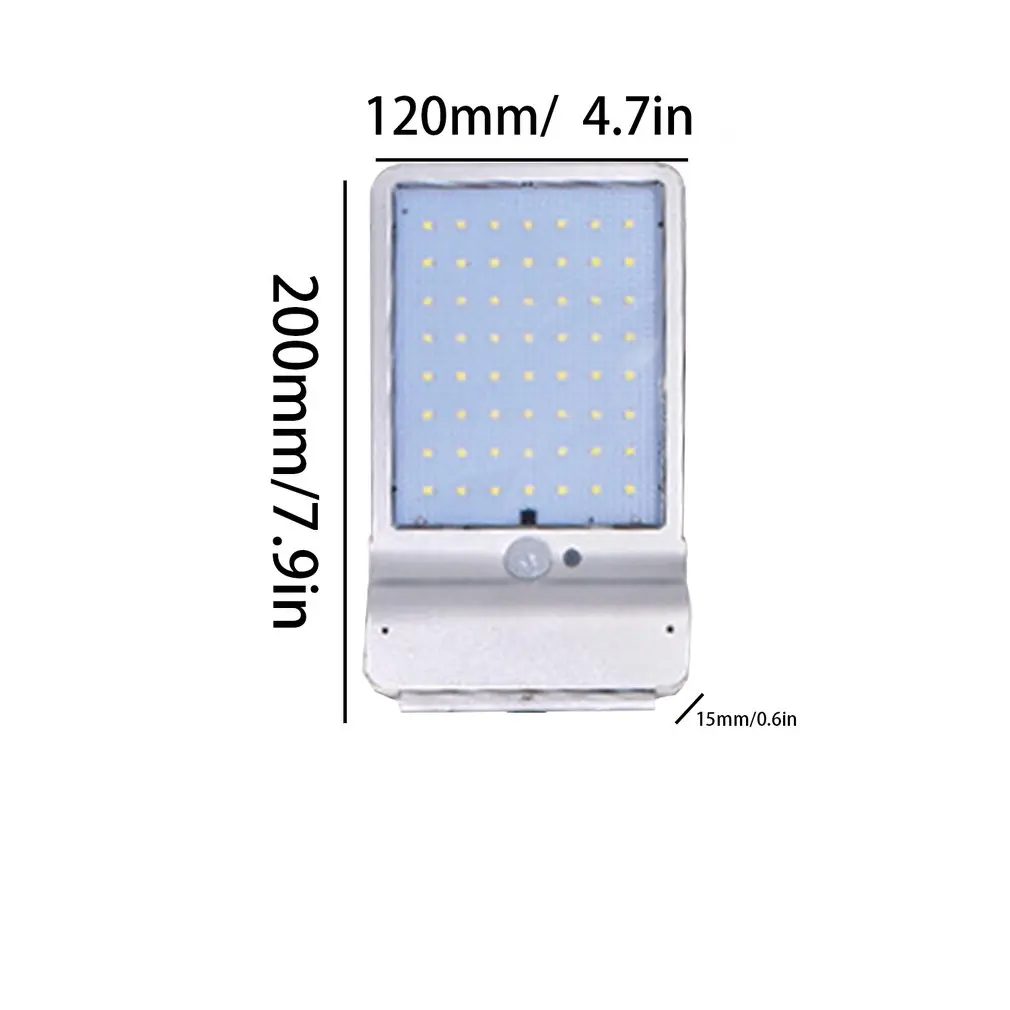 56LED Солнечная лампа человеческая индукция наружная водостойкая уличная