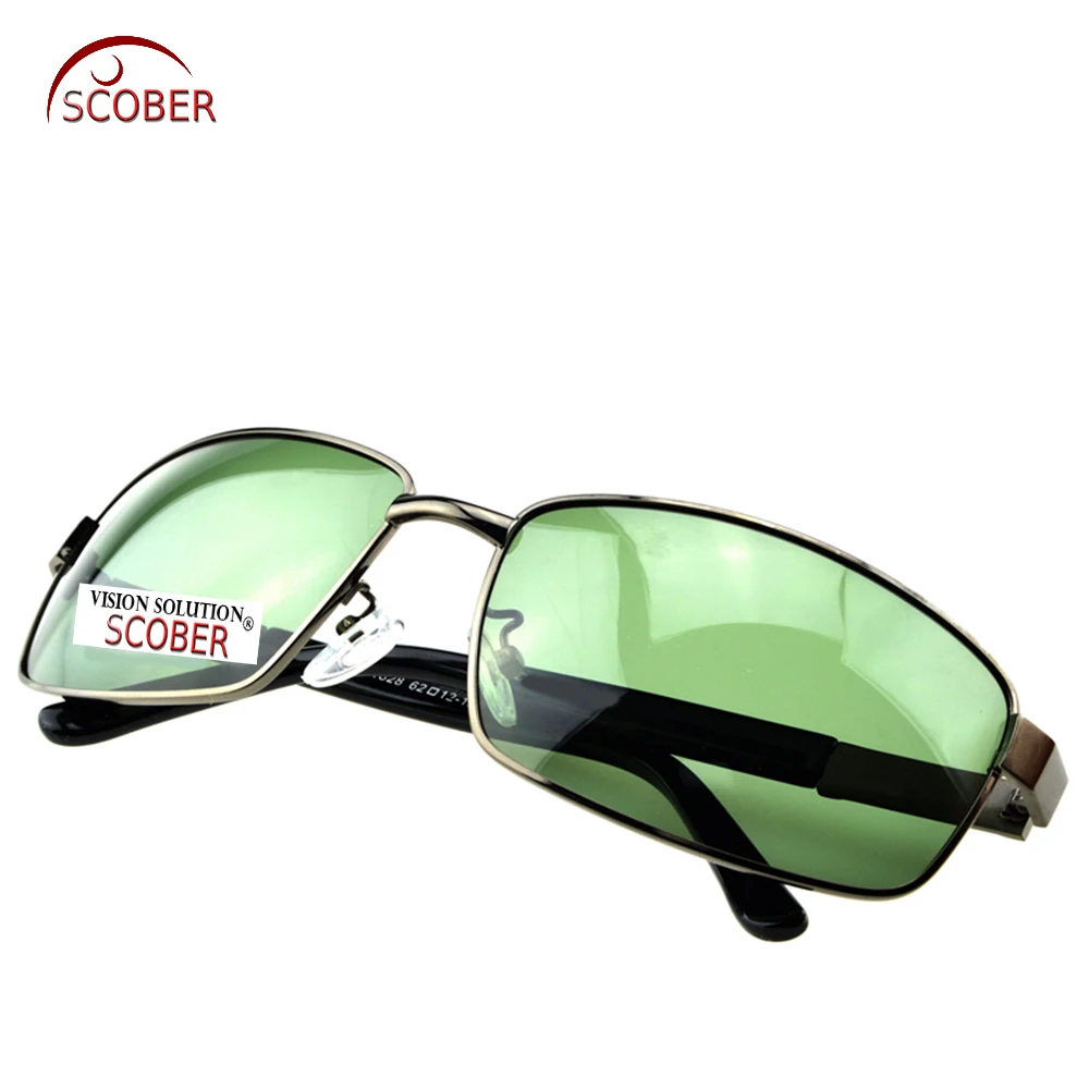 

= SCOBER = LARGE FULL RIM GREY GOOGLE MENS Designers Polarized sunglasses Custom Made NEARSIGHTED MINUS PRESCRIPTION -1 to -6