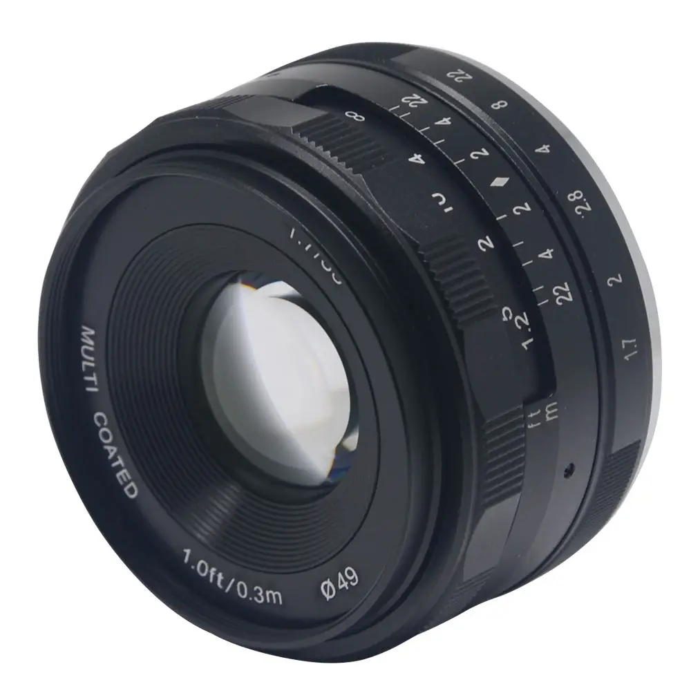 35 мм f1.7 ручная фокусировка объектива фотосессия для e mount nex5/6/7 A6000 a5100 a5000 a6300 A6500 A7S A7