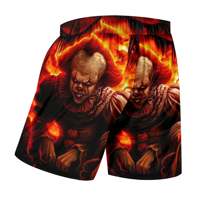 OGKB летние Для Мужчин's Рубашки домашние одежда с классным принтом пламени в