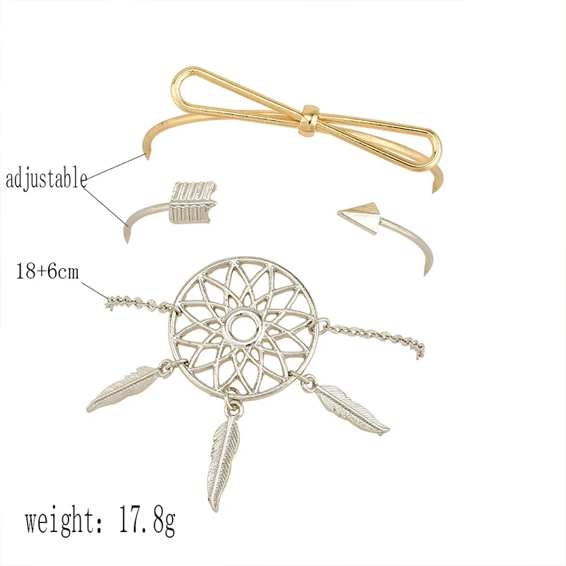 3 шт./компл. в стиле панк с бантом и со стрелками Ловец снов кисточками открытие