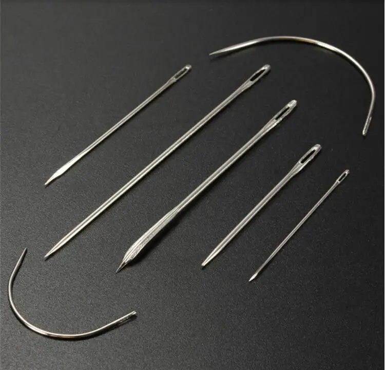 7 ручных швейных игл набор кожаных холщовых штифтов из нержавеющей стали для дома