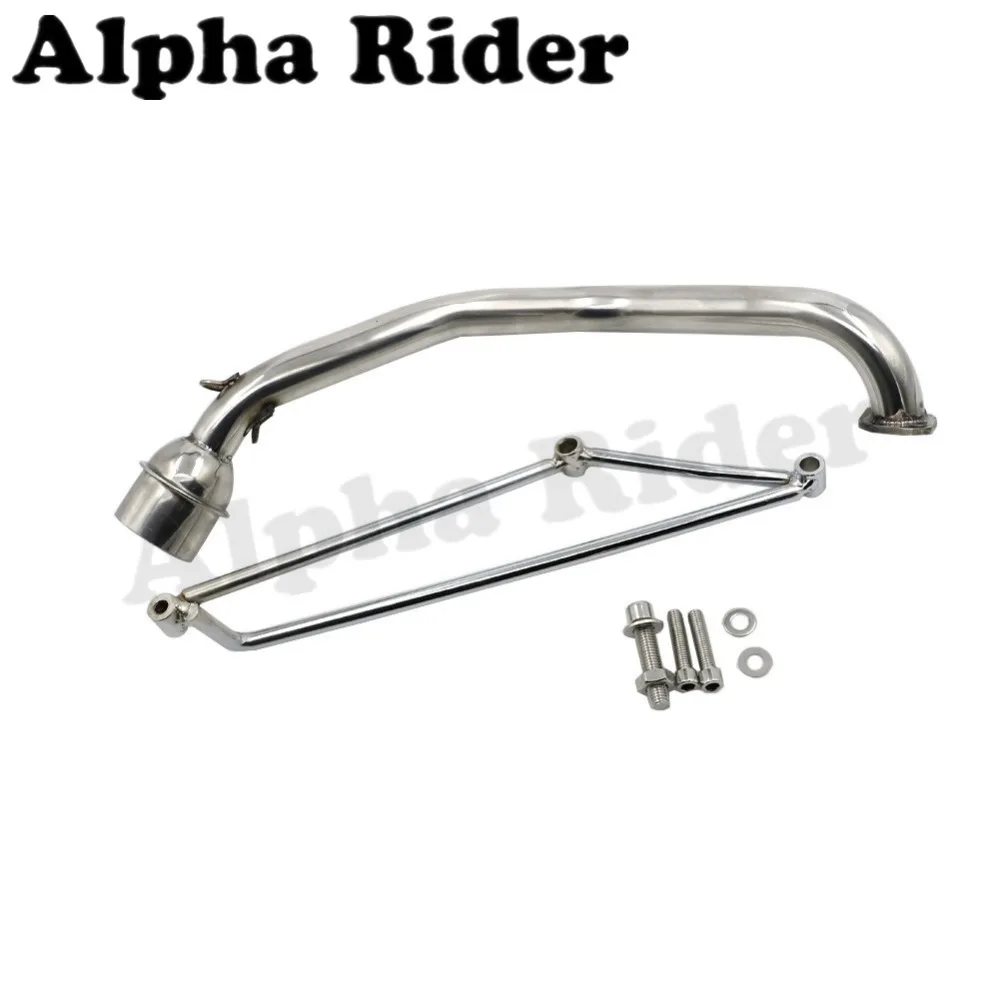 Глушитель выхлопной системы GP из нержавеющей стали изгиб трубы для GY6 125 куб. См