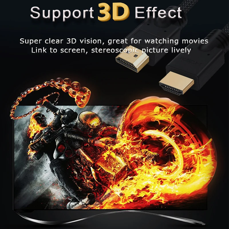 Shuliancable HDMI кабель hdmi к 3D 1 4 позолоченный для HD TV box ноутбука PS4 проектор