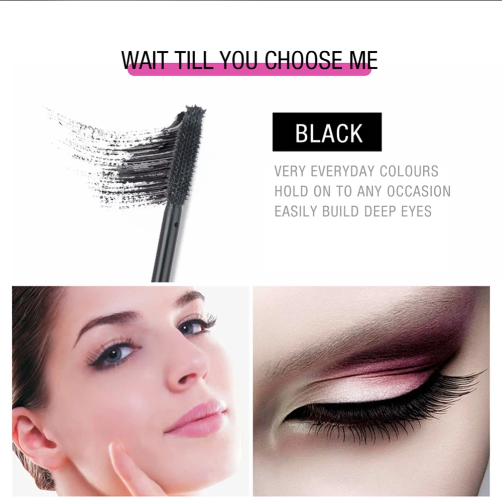 5D шелковое волокно для удлинения ресниц тушь магическое водостойкое черное