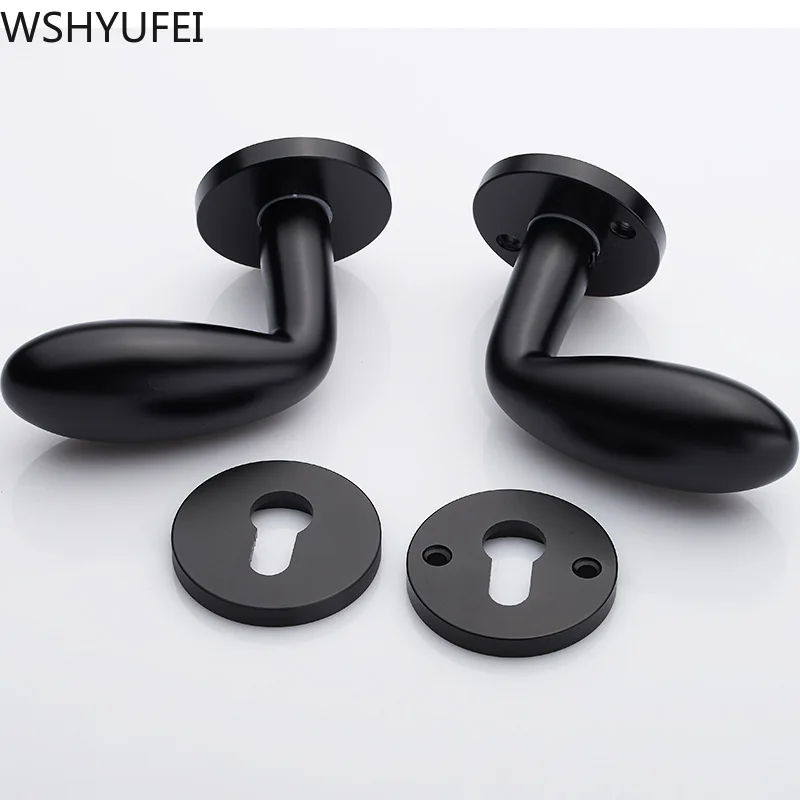 1 шт. высококачественные алюминиевые дверные замки для дома элегантные черные