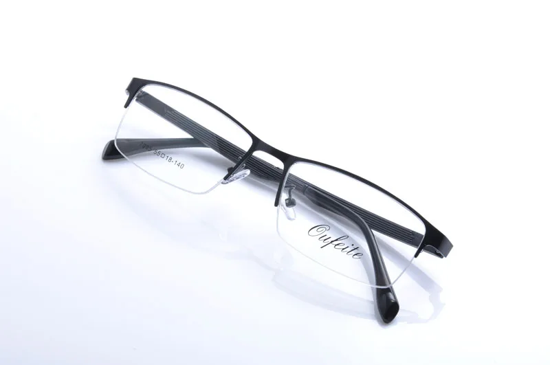 

New Fashion Men Metal Half Rimless Business Eyeglasses Frame Clear Lens 4 Color Optional Hot Sale EV1316