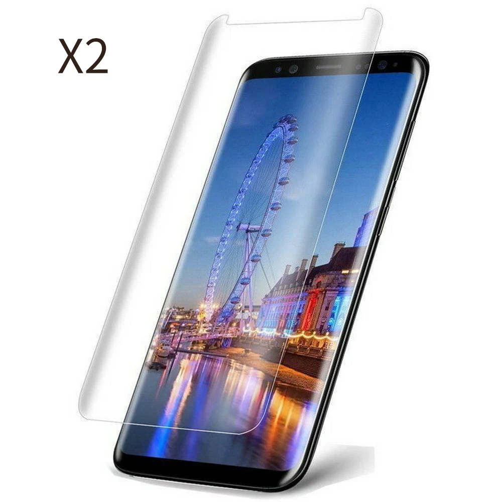 2 pieces New Screen Protector Surface Protective Film Curve Edge For Samsung Galaxy S9 Tempered Glass Anti-Scratch | Мобильные