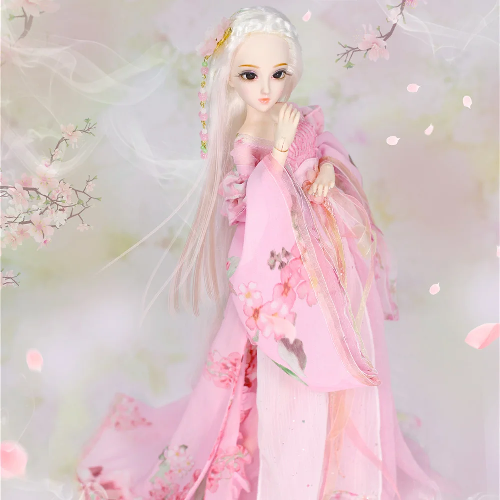 Кукла DBS 1/4 BJD молочная королева с названием весенние белые волосы механические