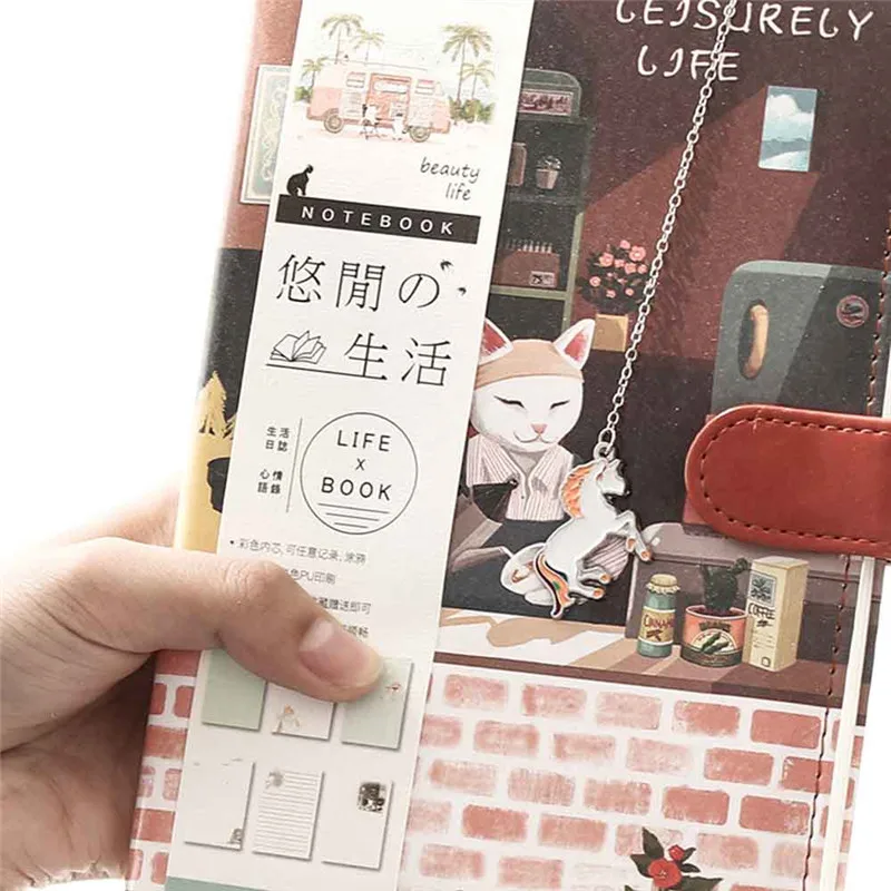 1 шт. Kawaii с рисунком Единорог Животные металлическая Закладка для книги книга