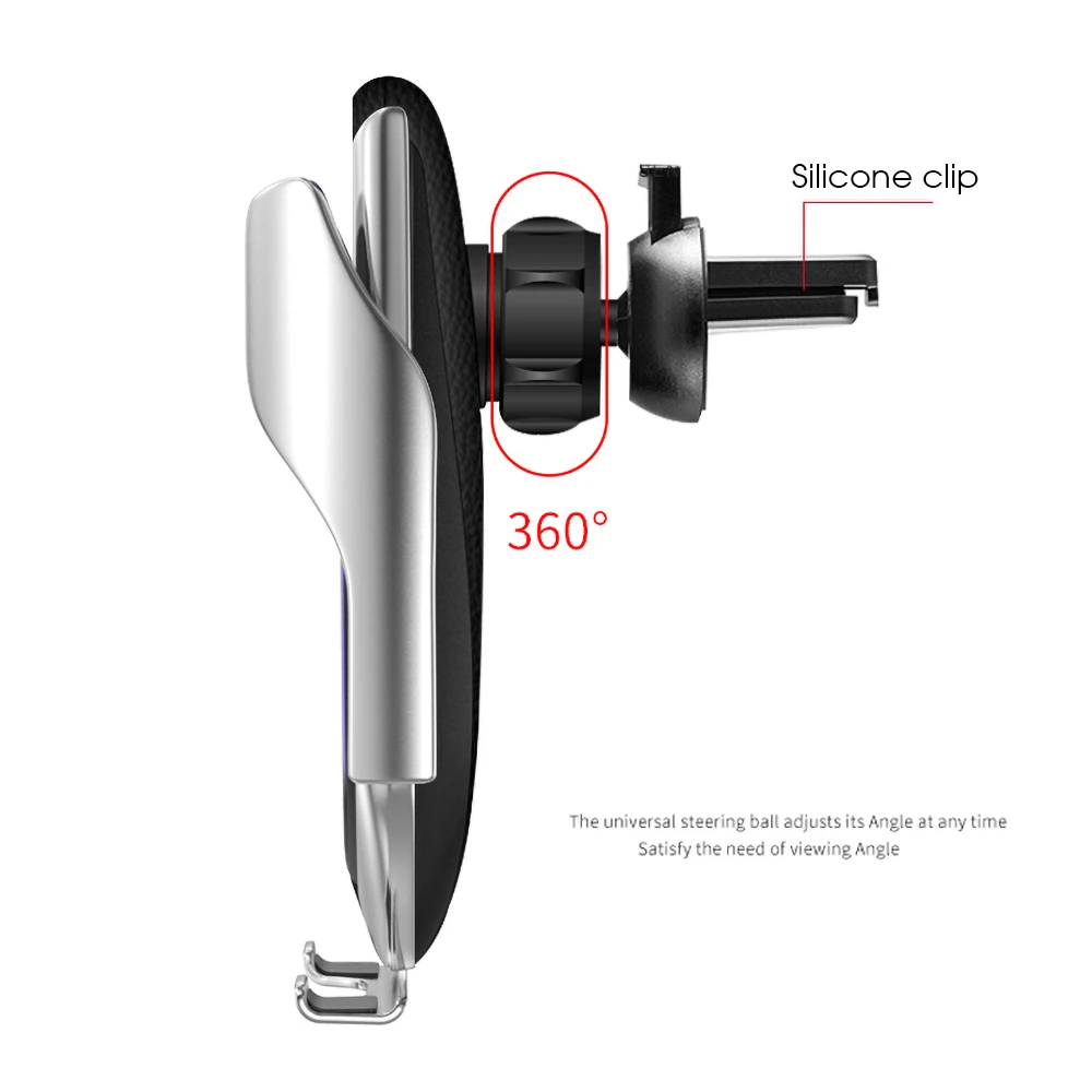 Беспроводное Автомобильное зарядное устройство QI с инфракрасным датчиком
