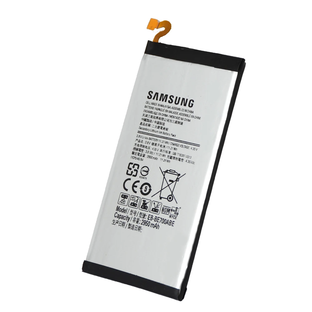 Новый оригинальный EB-BE700ABE для Samsung Galaxy E7 Батарея E7000 E700F 2950 mAh реальная Ёмкость Akku с